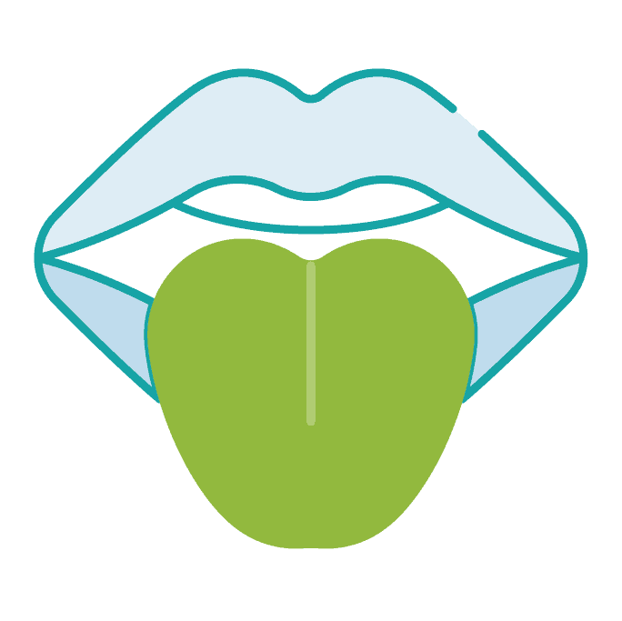 Mouth icon with tongue 