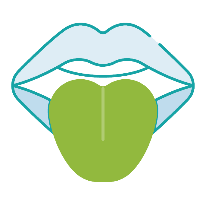 Mouth icon with tongue 